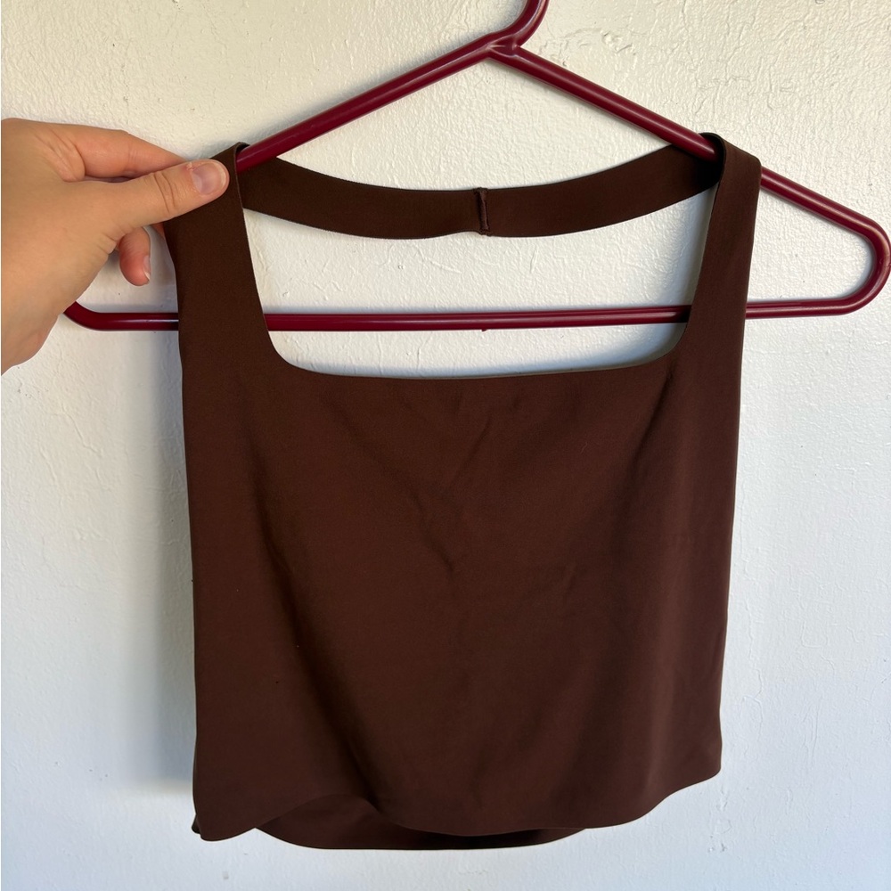 Brown Aerie Smoothez Halter Top